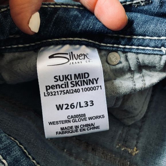 Silver Skinny Jeans Suki - Picture 3 of 8